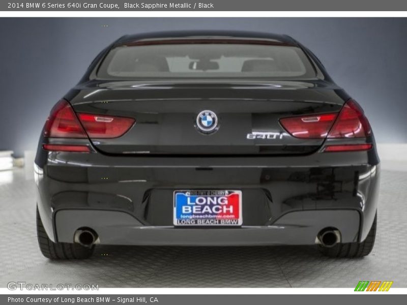 Black Sapphire Metallic / Black 2014 BMW 6 Series 640i Gran Coupe