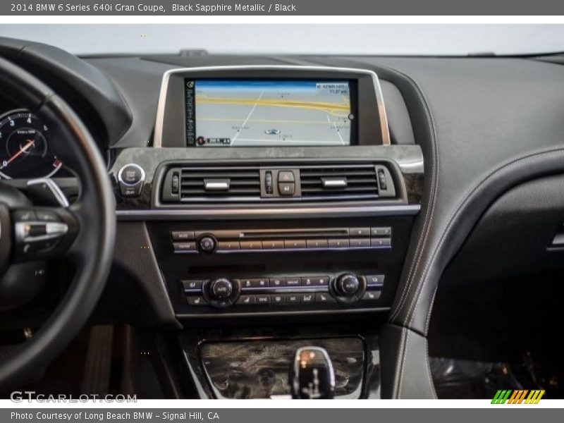 Black Sapphire Metallic / Black 2014 BMW 6 Series 640i Gran Coupe