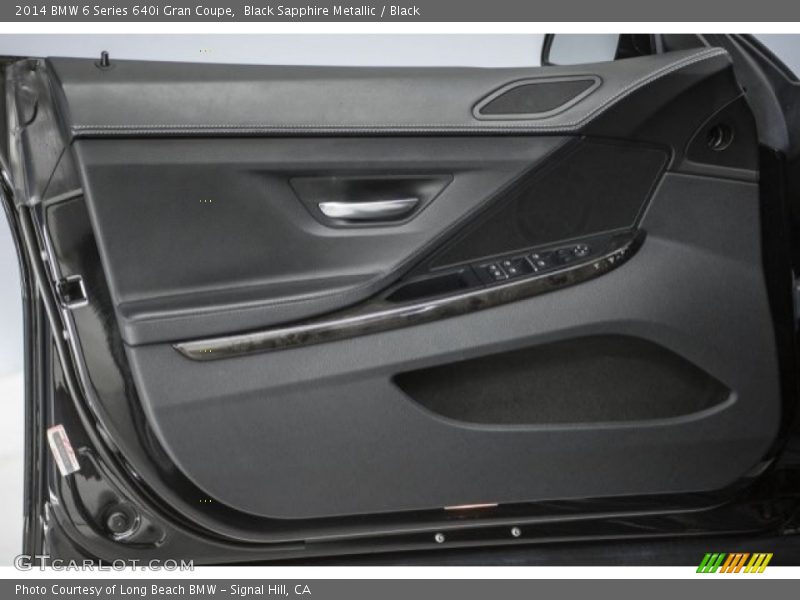 Black Sapphire Metallic / Black 2014 BMW 6 Series 640i Gran Coupe