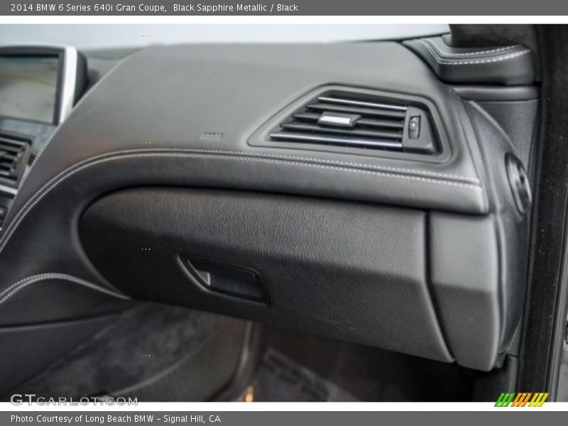 Black Sapphire Metallic / Black 2014 BMW 6 Series 640i Gran Coupe