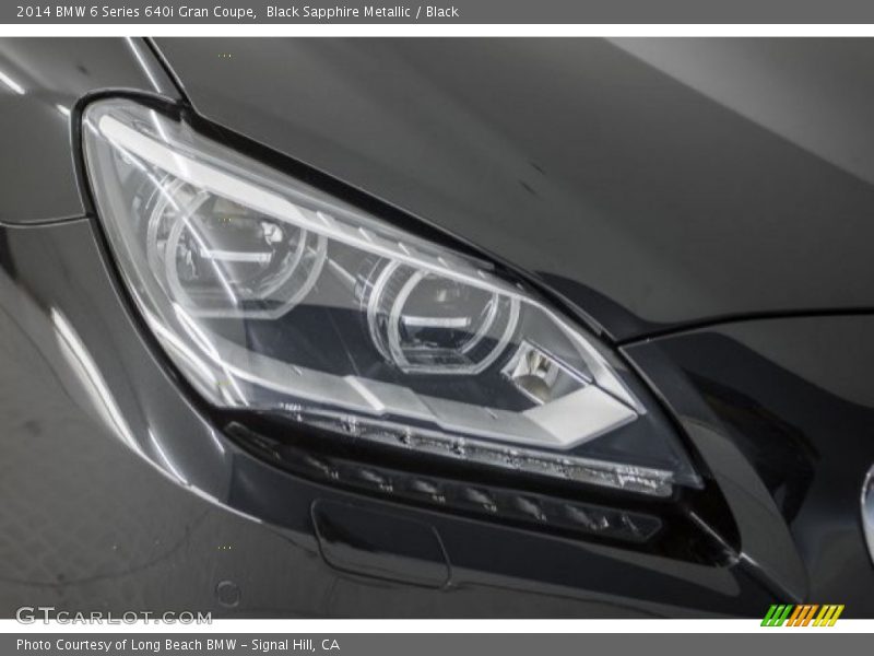 Black Sapphire Metallic / Black 2014 BMW 6 Series 640i Gran Coupe