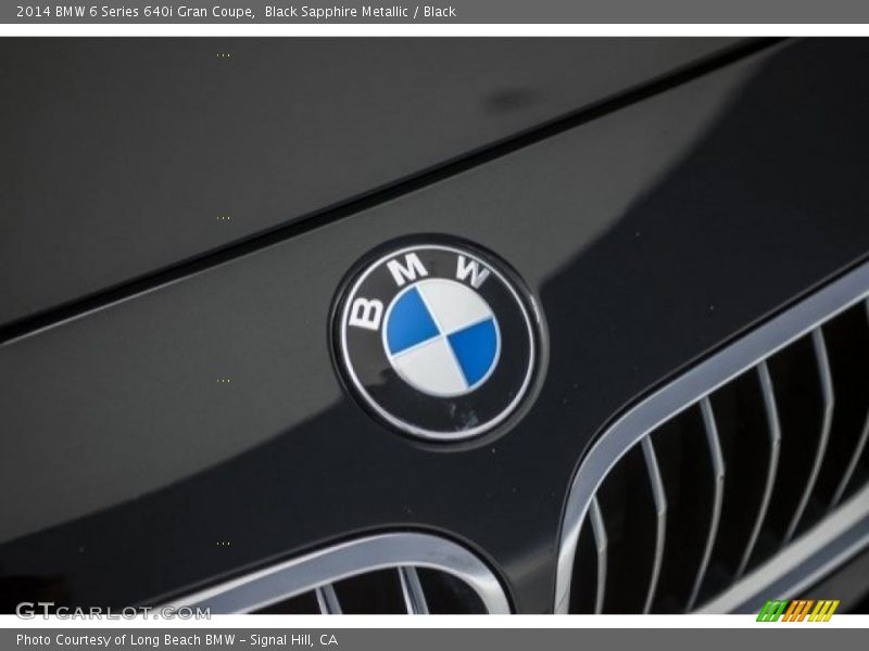 Black Sapphire Metallic / Black 2014 BMW 6 Series 640i Gran Coupe