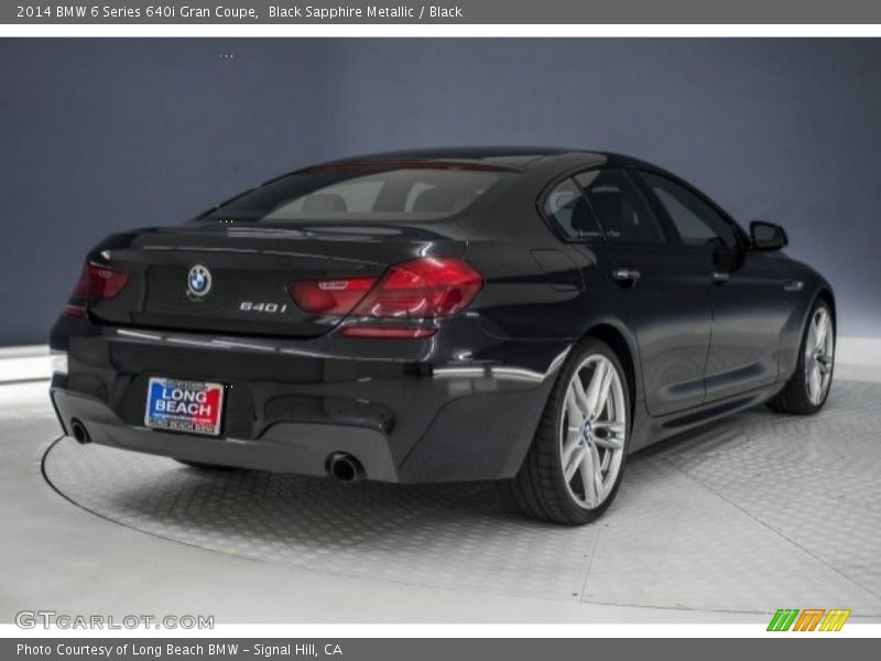 Black Sapphire Metallic / Black 2014 BMW 6 Series 640i Gran Coupe