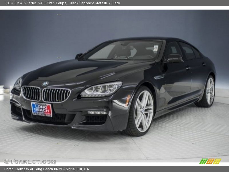 Black Sapphire Metallic / Black 2014 BMW 6 Series 640i Gran Coupe