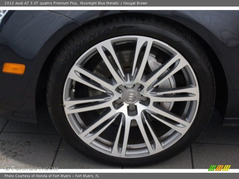 Moonlight Blue Metallic / Nougat Brown 2013 Audi A7 3.0T quattro Premium Plus