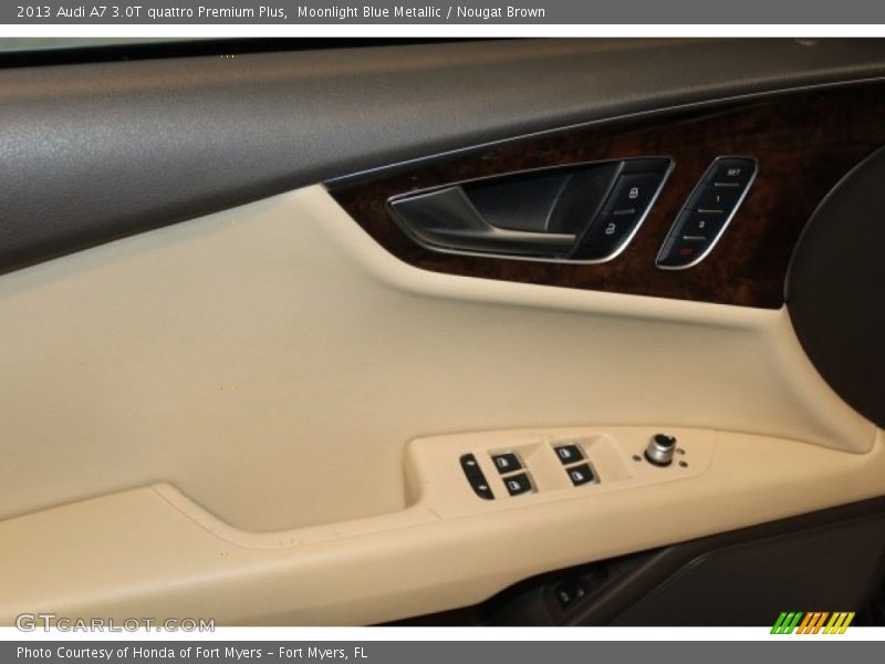 Moonlight Blue Metallic / Nougat Brown 2013 Audi A7 3.0T quattro Premium Plus