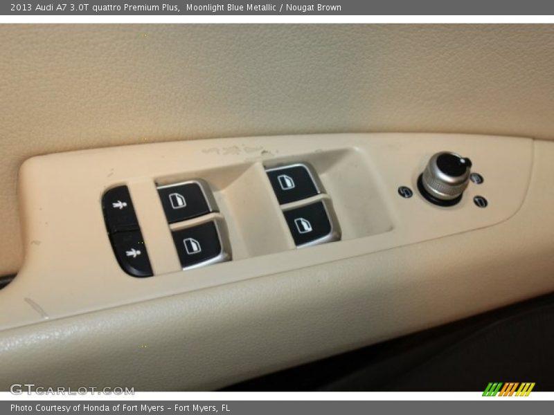Moonlight Blue Metallic / Nougat Brown 2013 Audi A7 3.0T quattro Premium Plus