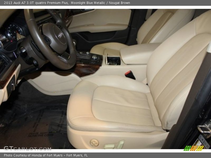 Moonlight Blue Metallic / Nougat Brown 2013 Audi A7 3.0T quattro Premium Plus