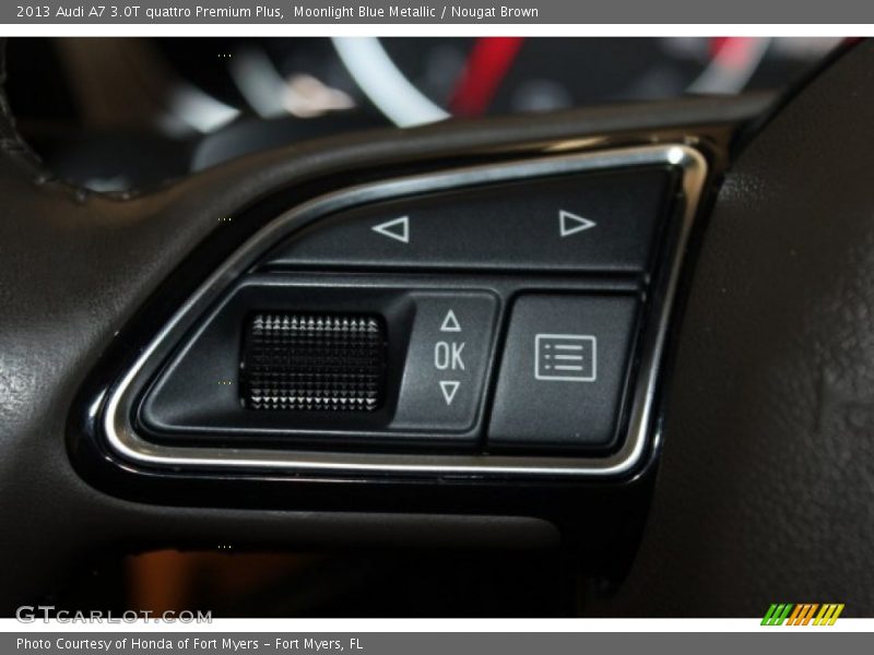 Moonlight Blue Metallic / Nougat Brown 2013 Audi A7 3.0T quattro Premium Plus
