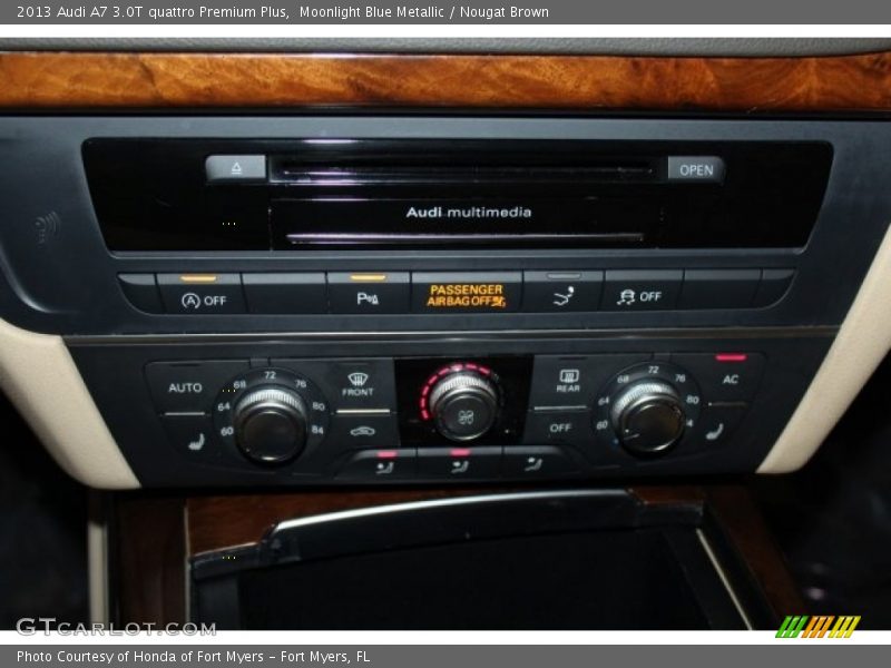 Moonlight Blue Metallic / Nougat Brown 2013 Audi A7 3.0T quattro Premium Plus