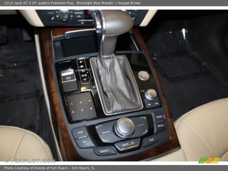 Moonlight Blue Metallic / Nougat Brown 2013 Audi A7 3.0T quattro Premium Plus