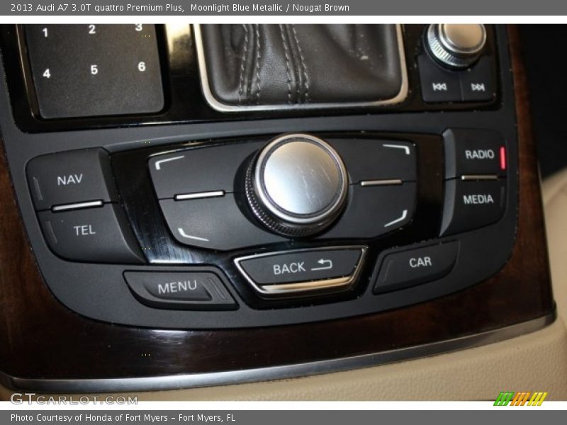 Moonlight Blue Metallic / Nougat Brown 2013 Audi A7 3.0T quattro Premium Plus
