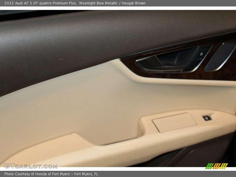 Moonlight Blue Metallic / Nougat Brown 2013 Audi A7 3.0T quattro Premium Plus