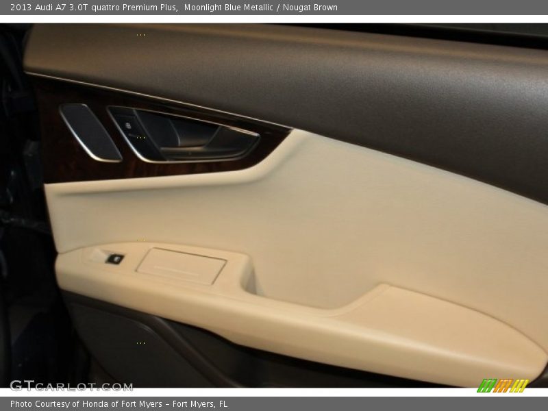 Moonlight Blue Metallic / Nougat Brown 2013 Audi A7 3.0T quattro Premium Plus