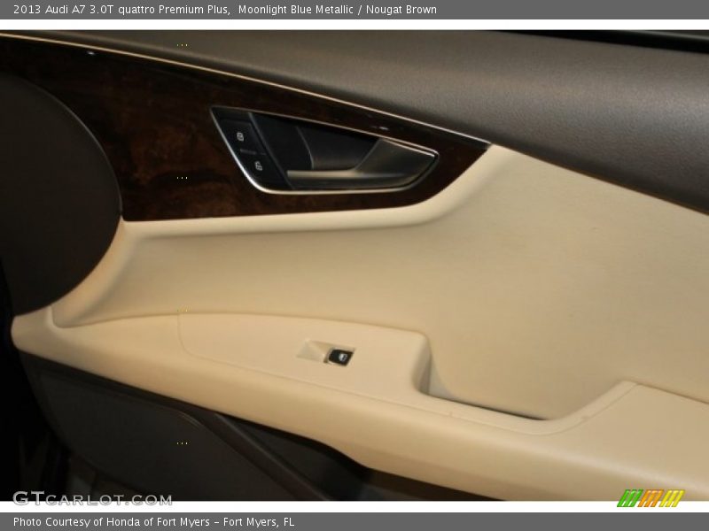 Moonlight Blue Metallic / Nougat Brown 2013 Audi A7 3.0T quattro Premium Plus