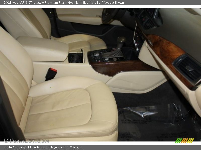 Moonlight Blue Metallic / Nougat Brown 2013 Audi A7 3.0T quattro Premium Plus