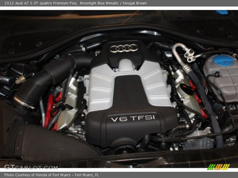 Moonlight Blue Metallic / Nougat Brown 2013 Audi A7 3.0T quattro Premium Plus