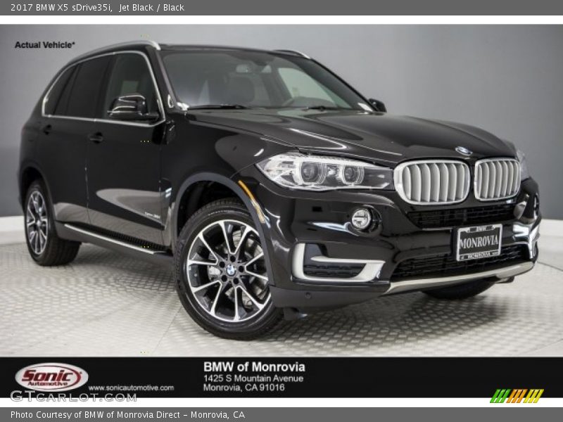 Jet Black / Black 2017 BMW X5 sDrive35i