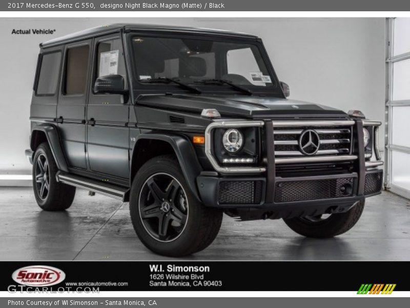 designo Night Black Magno (Matte) / Black 2017 Mercedes-Benz G 550