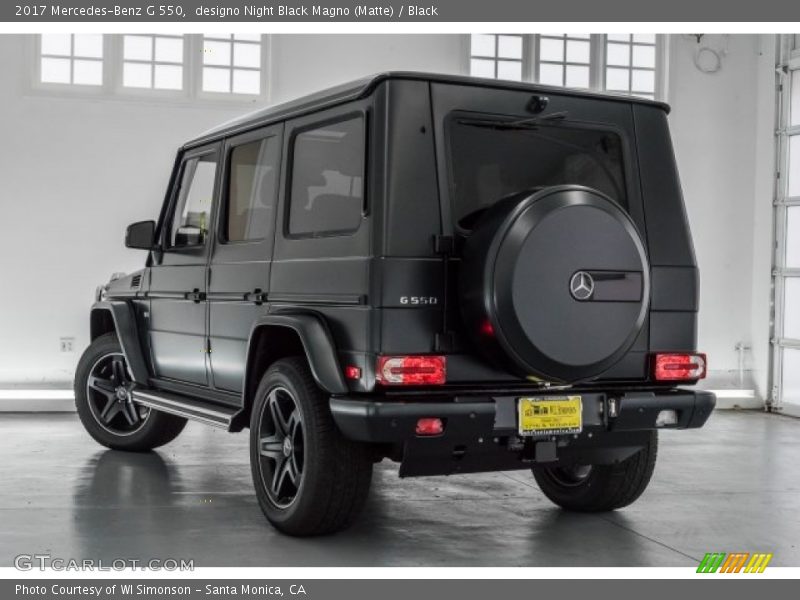 designo Night Black Magno (Matte) / Black 2017 Mercedes-Benz G 550