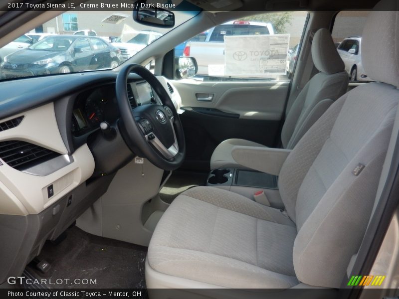 Creme Brulee Mica / Dark Bisque 2017 Toyota Sienna LE