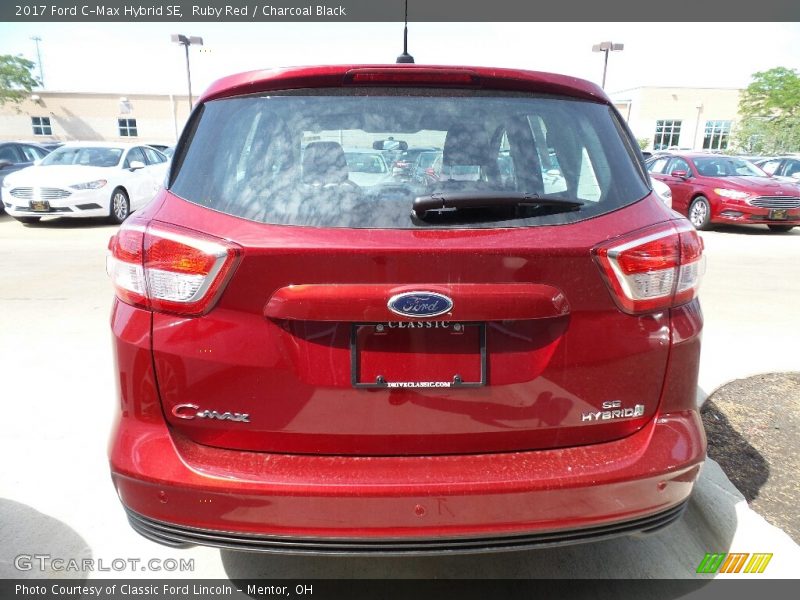 Ruby Red / Charcoal Black 2017 Ford C-Max Hybrid SE