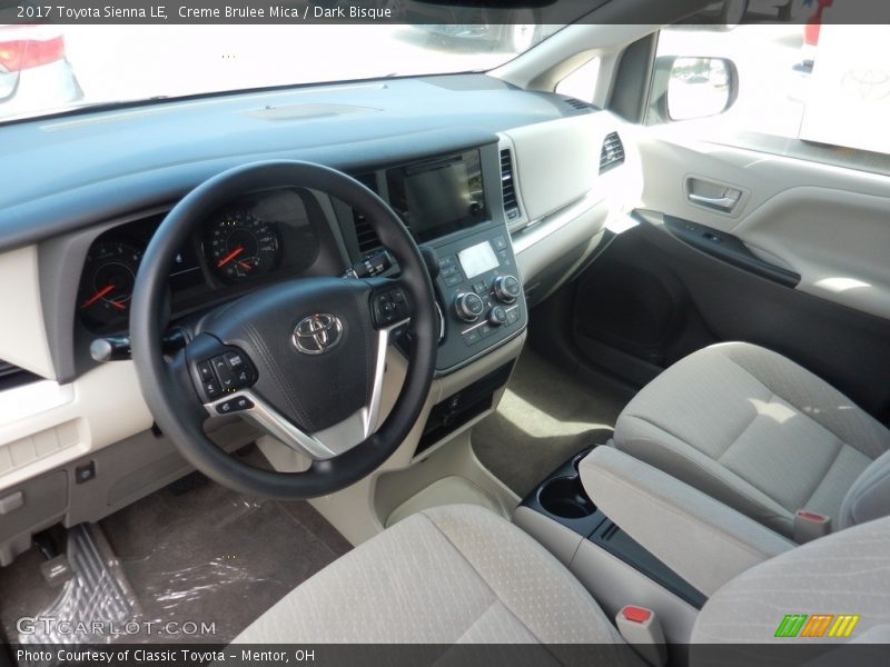 Creme Brulee Mica / Dark Bisque 2017 Toyota Sienna LE