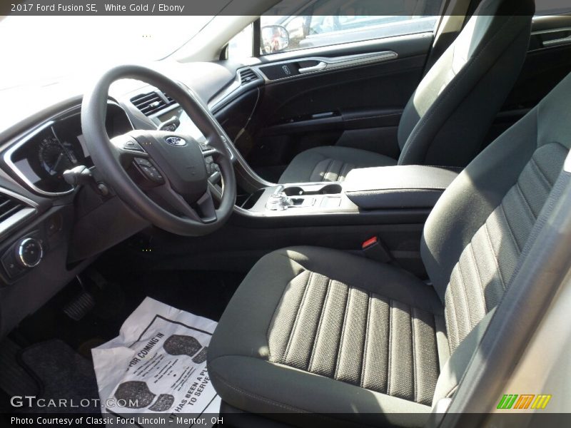 White Gold / Ebony 2017 Ford Fusion SE