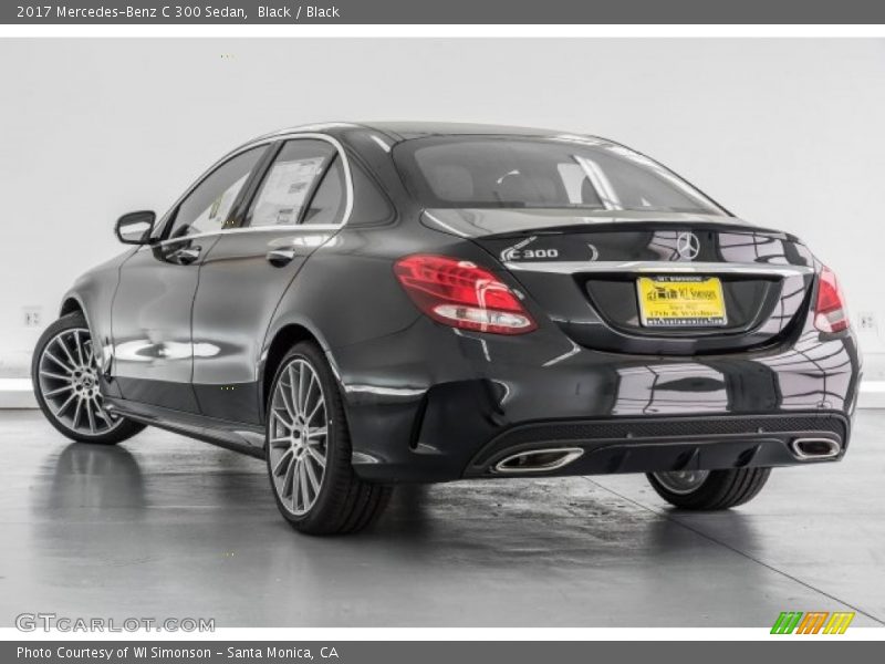 Black / Black 2017 Mercedes-Benz C 300 Sedan