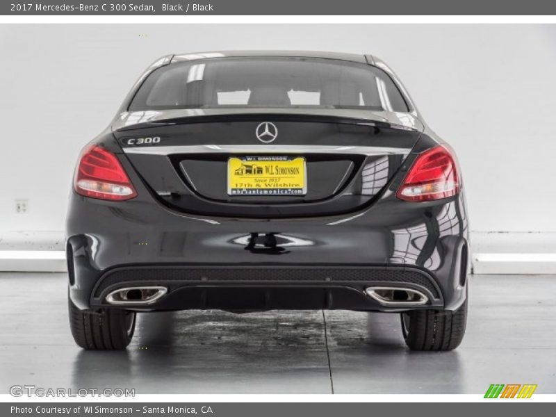 Black / Black 2017 Mercedes-Benz C 300 Sedan