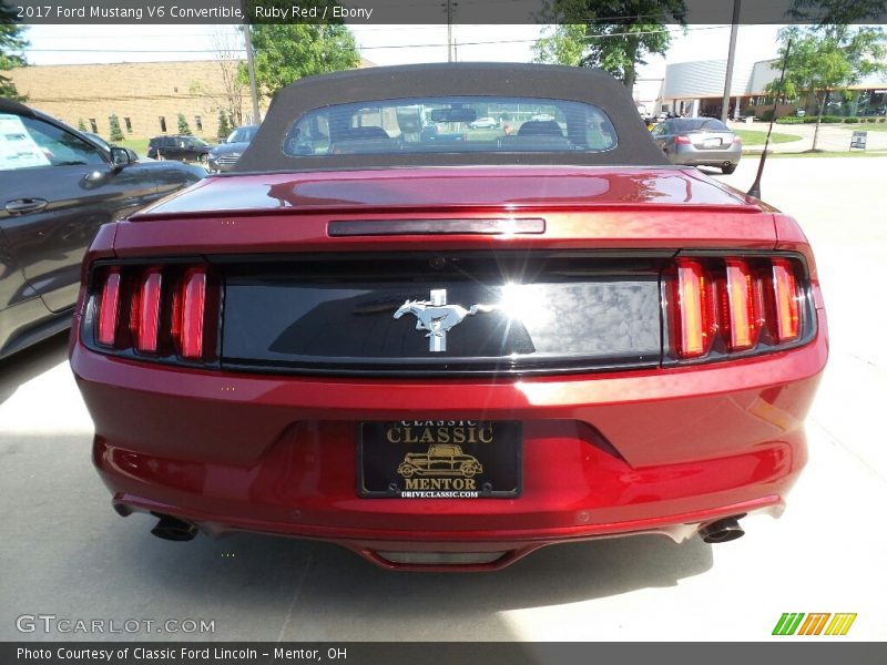 Ruby Red / Ebony 2017 Ford Mustang V6 Convertible