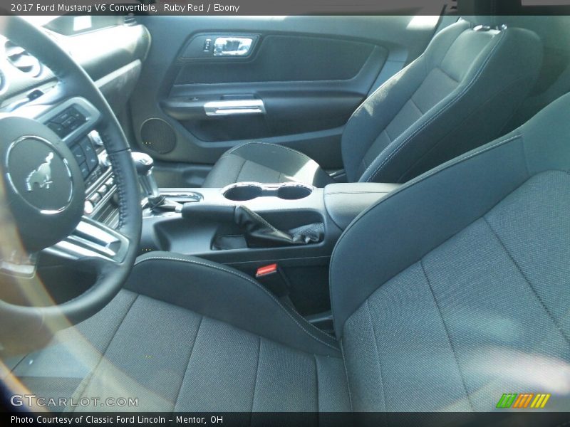 Ruby Red / Ebony 2017 Ford Mustang V6 Convertible