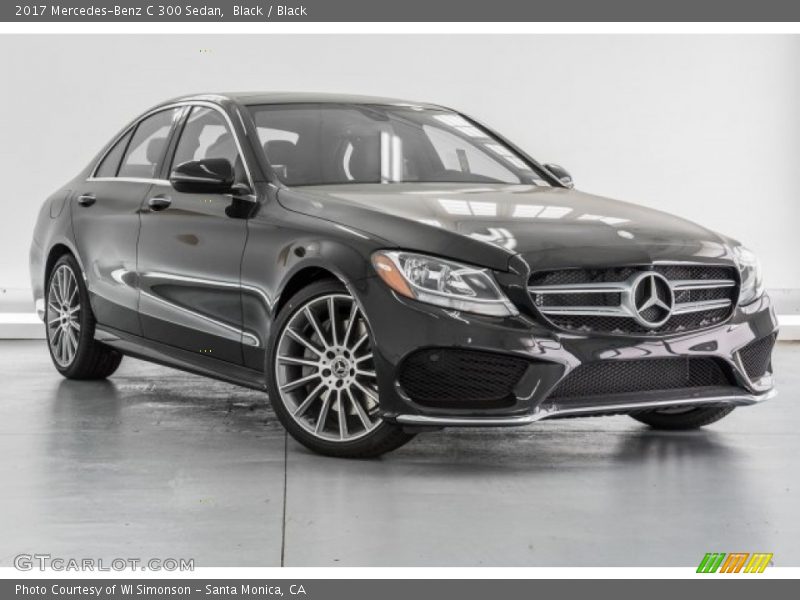 Black / Black 2017 Mercedes-Benz C 300 Sedan