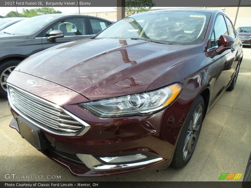 Burgundy Velvet / Ebony 2017 Ford Fusion SE