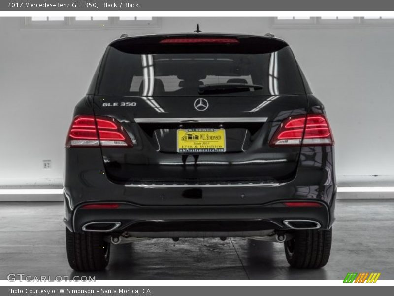 Black / Black 2017 Mercedes-Benz GLE 350
