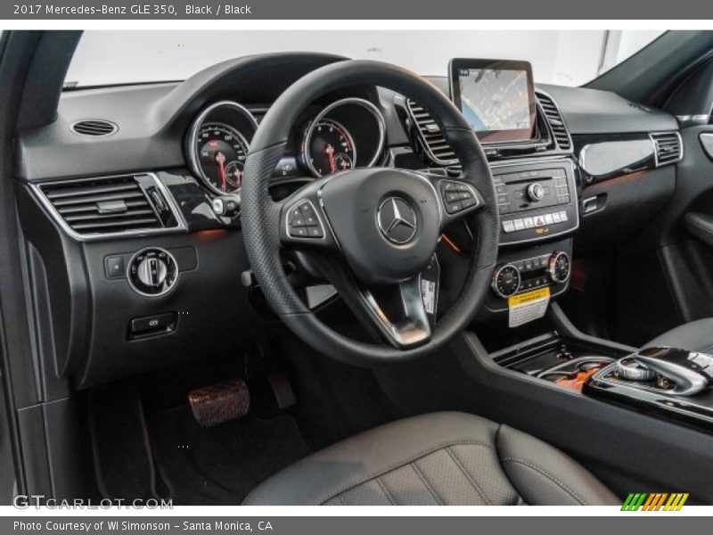 Black / Black 2017 Mercedes-Benz GLE 350