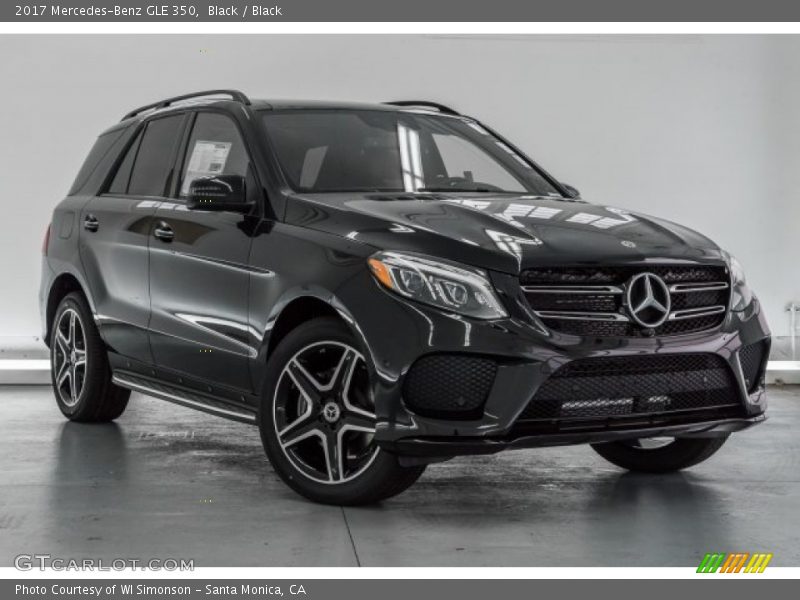 Black / Black 2017 Mercedes-Benz GLE 350