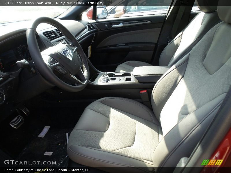 Ruby Red / Dark Earth Grey 2017 Ford Fusion Sport AWD