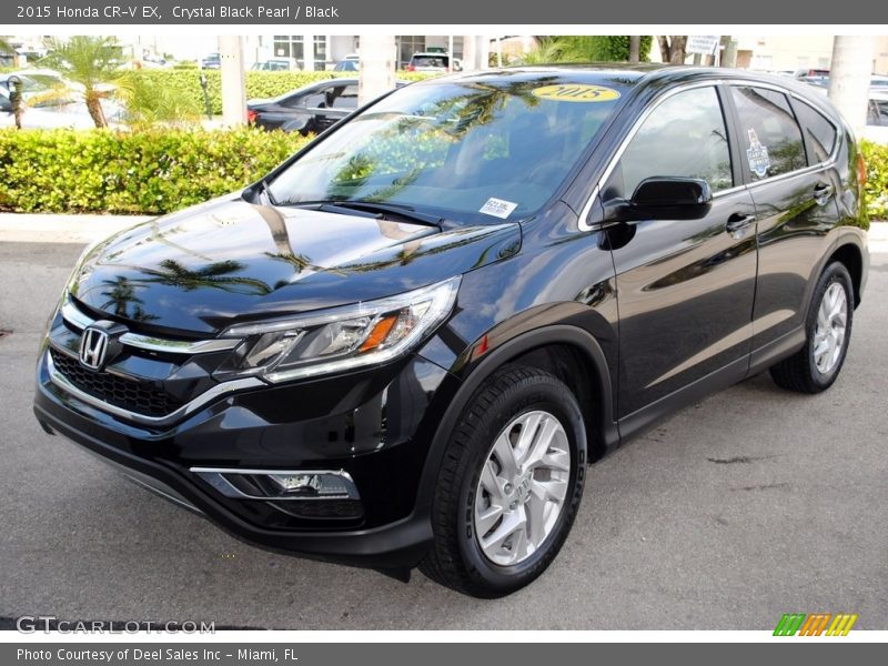Crystal Black Pearl / Black 2015 Honda CR-V EX