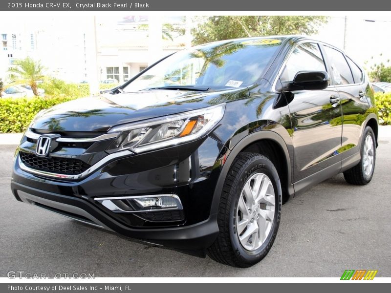 Crystal Black Pearl / Black 2015 Honda CR-V EX