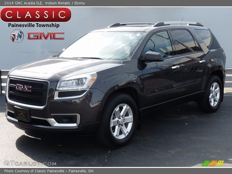 Iridium Metallic / Ebony 2014 GMC Acadia SLE