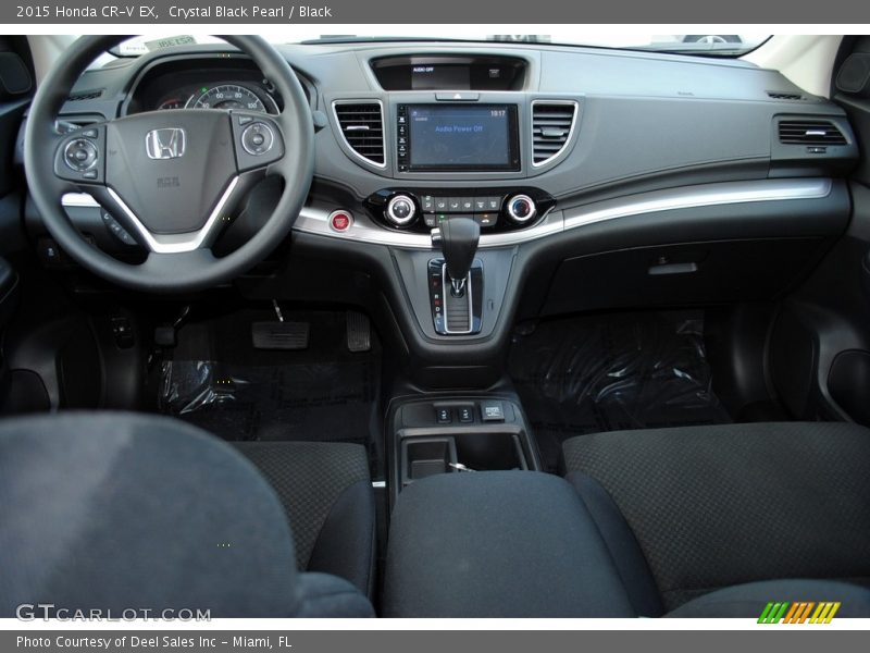 Crystal Black Pearl / Black 2015 Honda CR-V EX