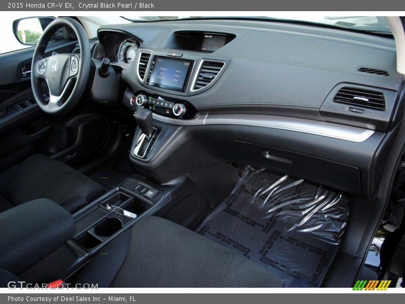 Crystal Black Pearl / Black 2015 Honda CR-V EX