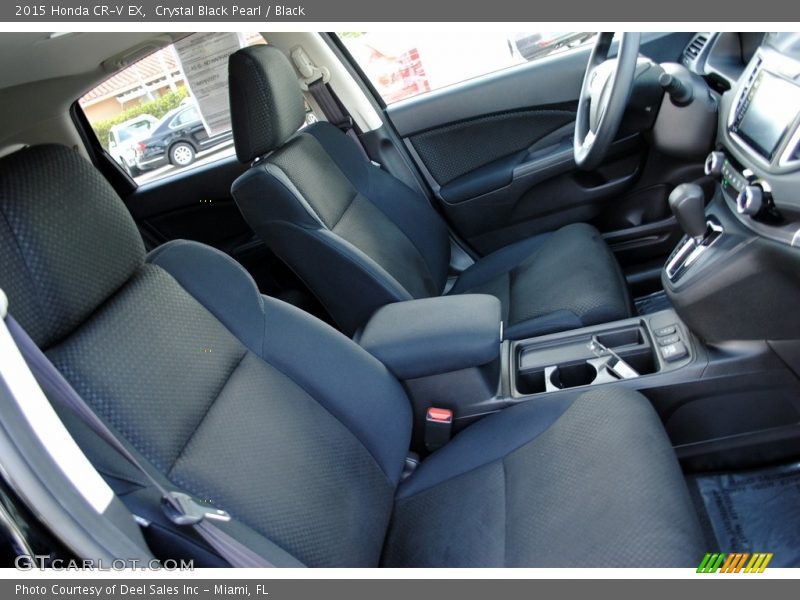 Crystal Black Pearl / Black 2015 Honda CR-V EX