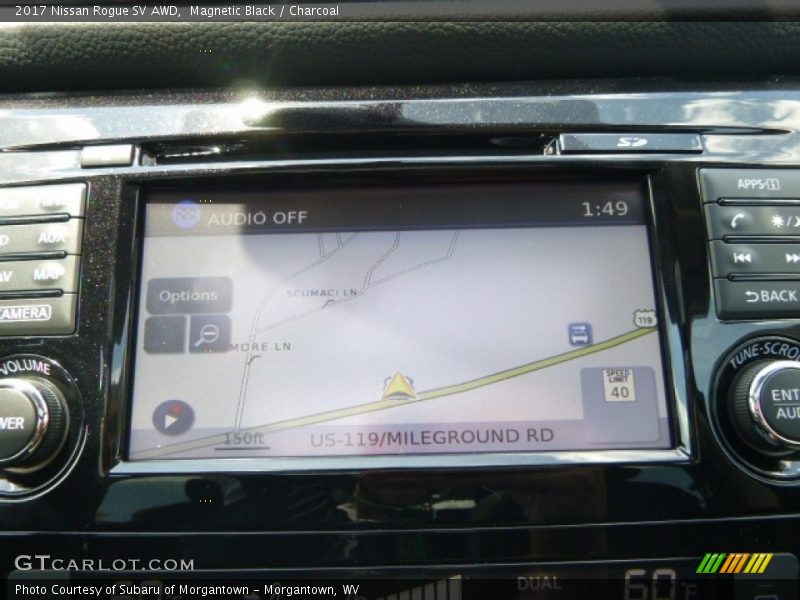Magnetic Black / Charcoal 2017 Nissan Rogue SV AWD