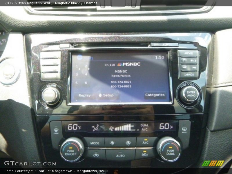 Magnetic Black / Charcoal 2017 Nissan Rogue SV AWD