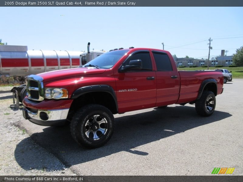 Flame Red / Dark Slate Gray 2005 Dodge Ram 2500 SLT Quad Cab 4x4