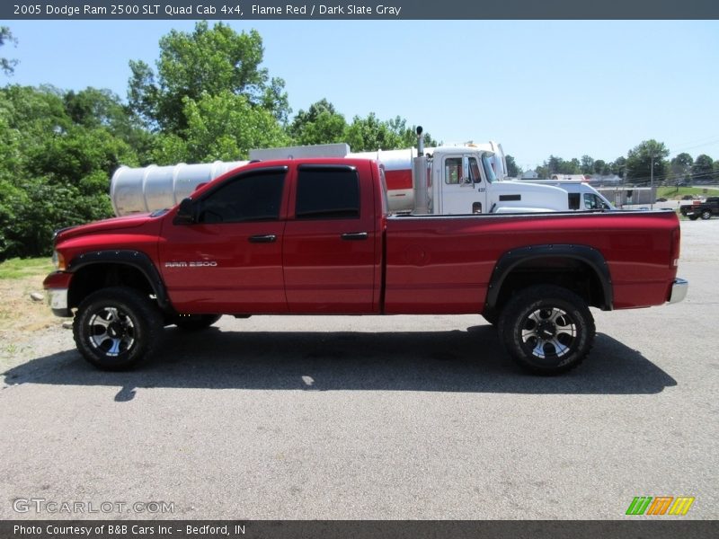 Flame Red / Dark Slate Gray 2005 Dodge Ram 2500 SLT Quad Cab 4x4