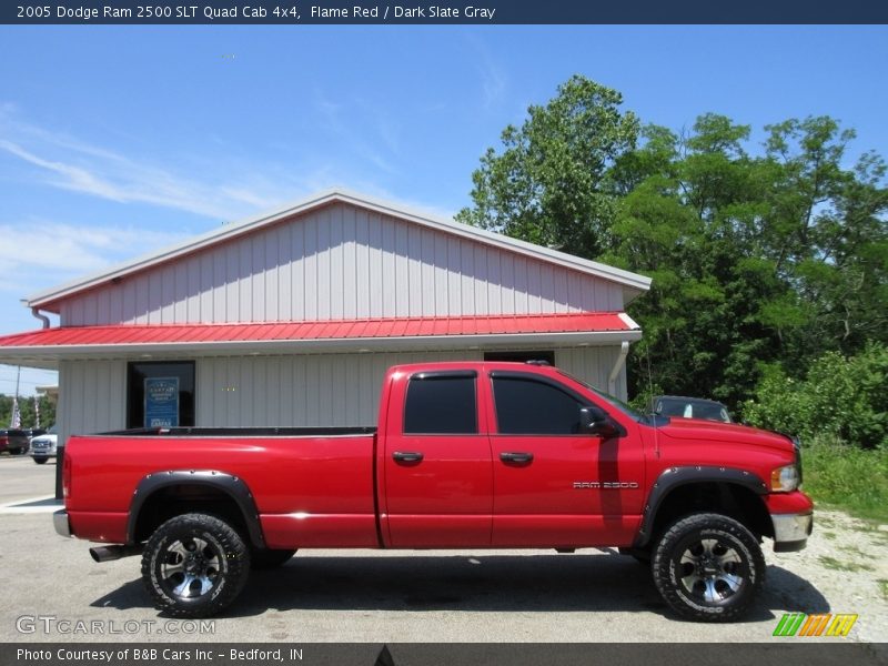 Flame Red / Dark Slate Gray 2005 Dodge Ram 2500 SLT Quad Cab 4x4