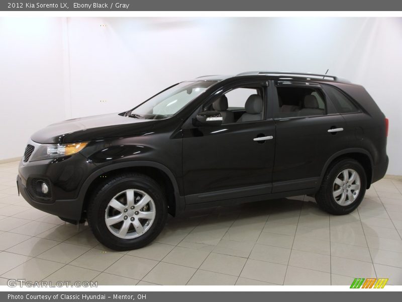 Ebony Black / Gray 2012 Kia Sorento LX